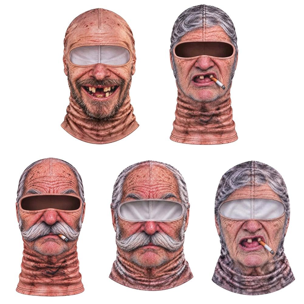 3D Printing Mask - 1pcs 3D Face Printed Old Man