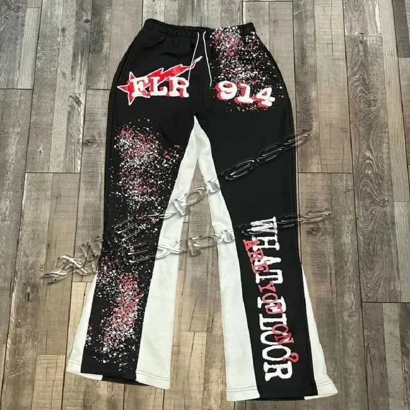 Y2k Flared Pants Hip Hop Men L - 3D Printing Nylon review and price
