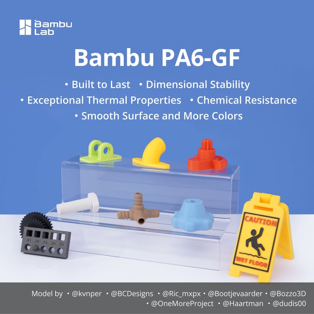 PA6-GF for Bambu Lab Glass Fib - 3D Printing Nylon review and price