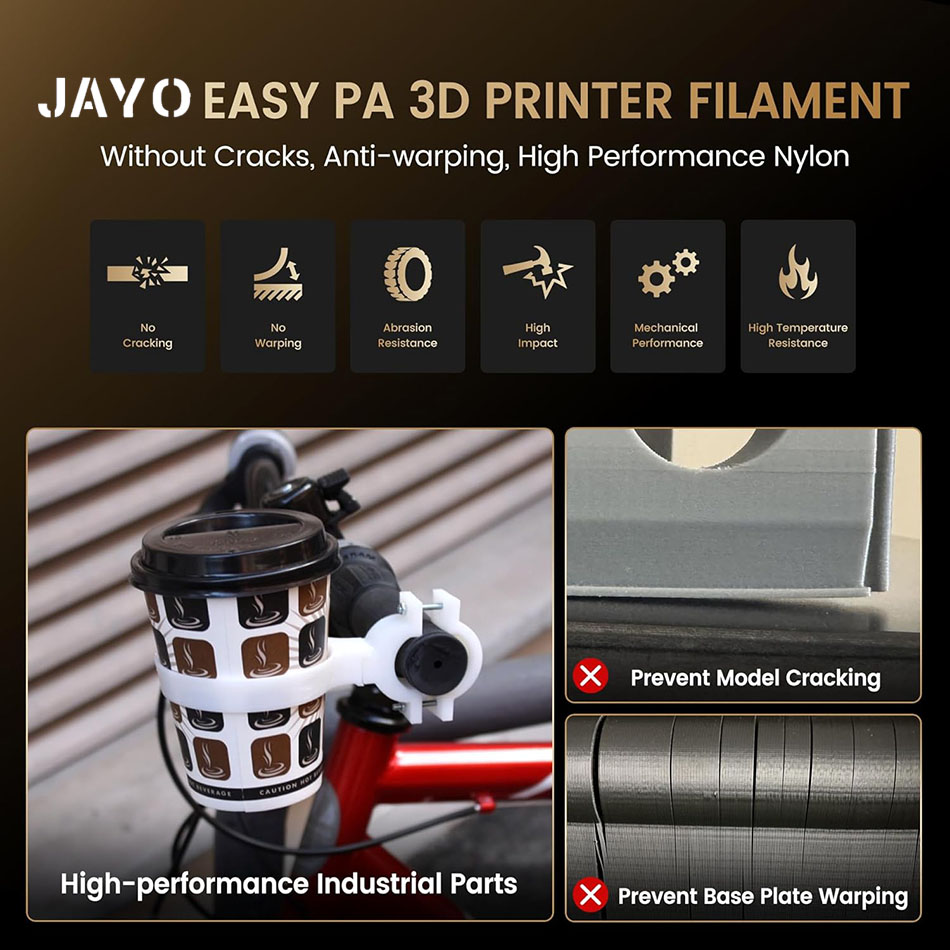 JAYO Easy PA Filament 1.75mm N - 3D Printing Nylon review and price
