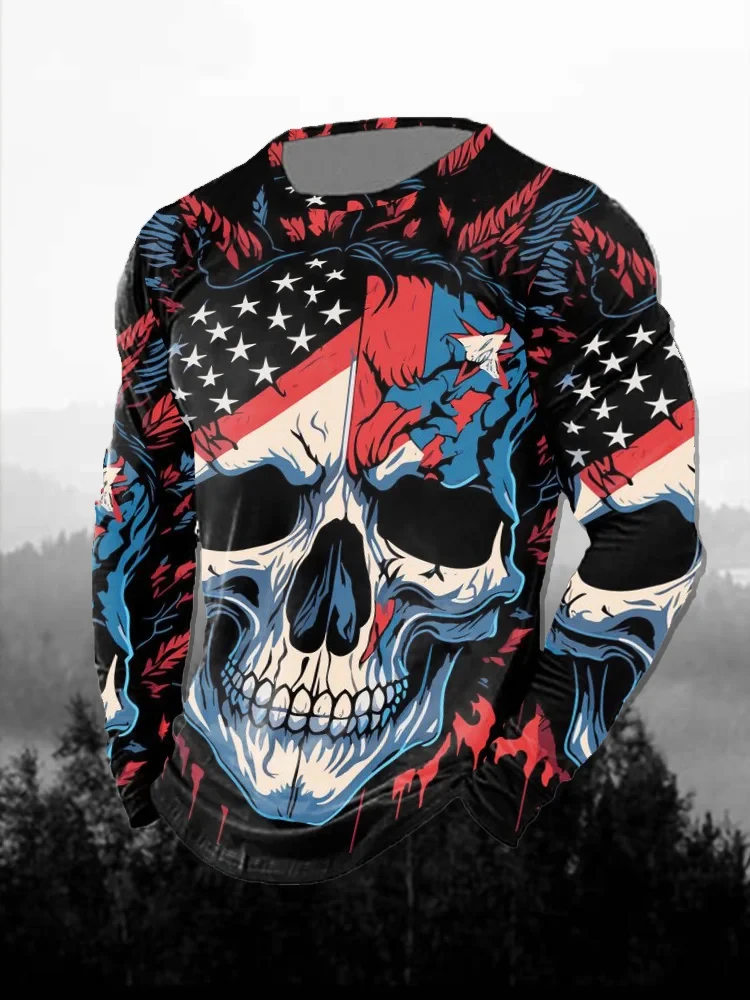 Men's 3D Print Red Dark Skull  - 3D Printing Custom review and price