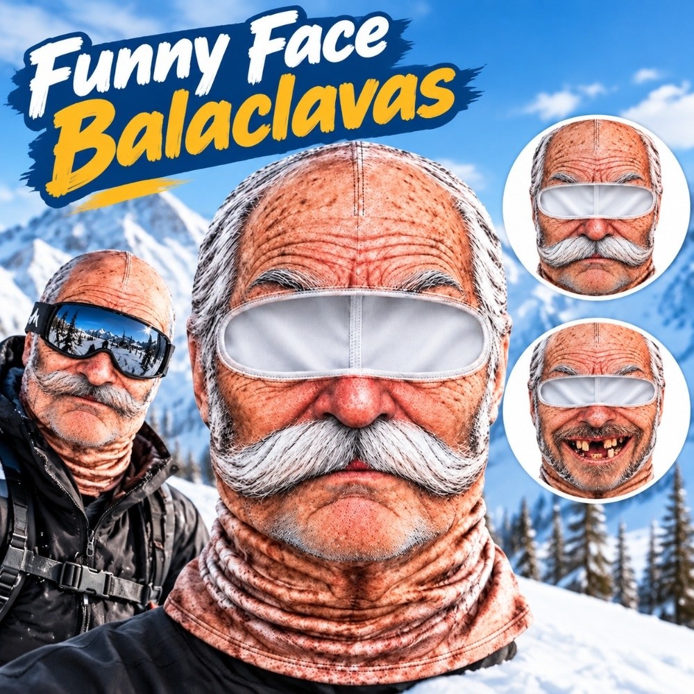Winter Funny Old Man Ski Mask  - 3D Printing Mask review and price