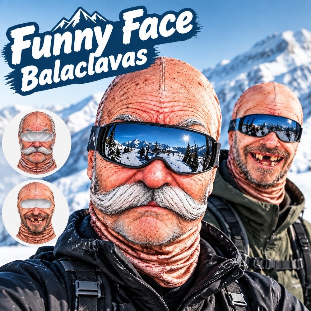 Winter Funny Old Man Ski Mask  - 3D Printing Mask review and price