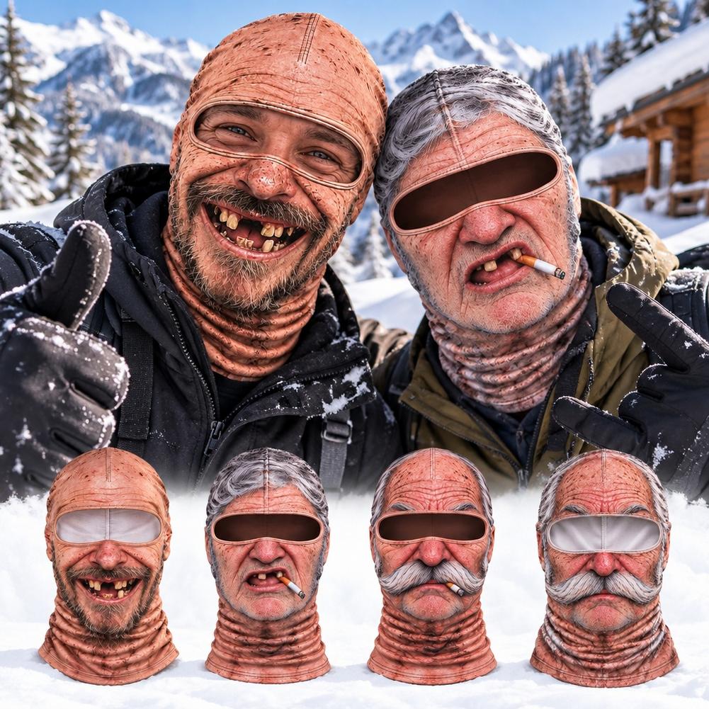 1pcs 3D Face Printed Old Man B - 3D Printing Mask review and price