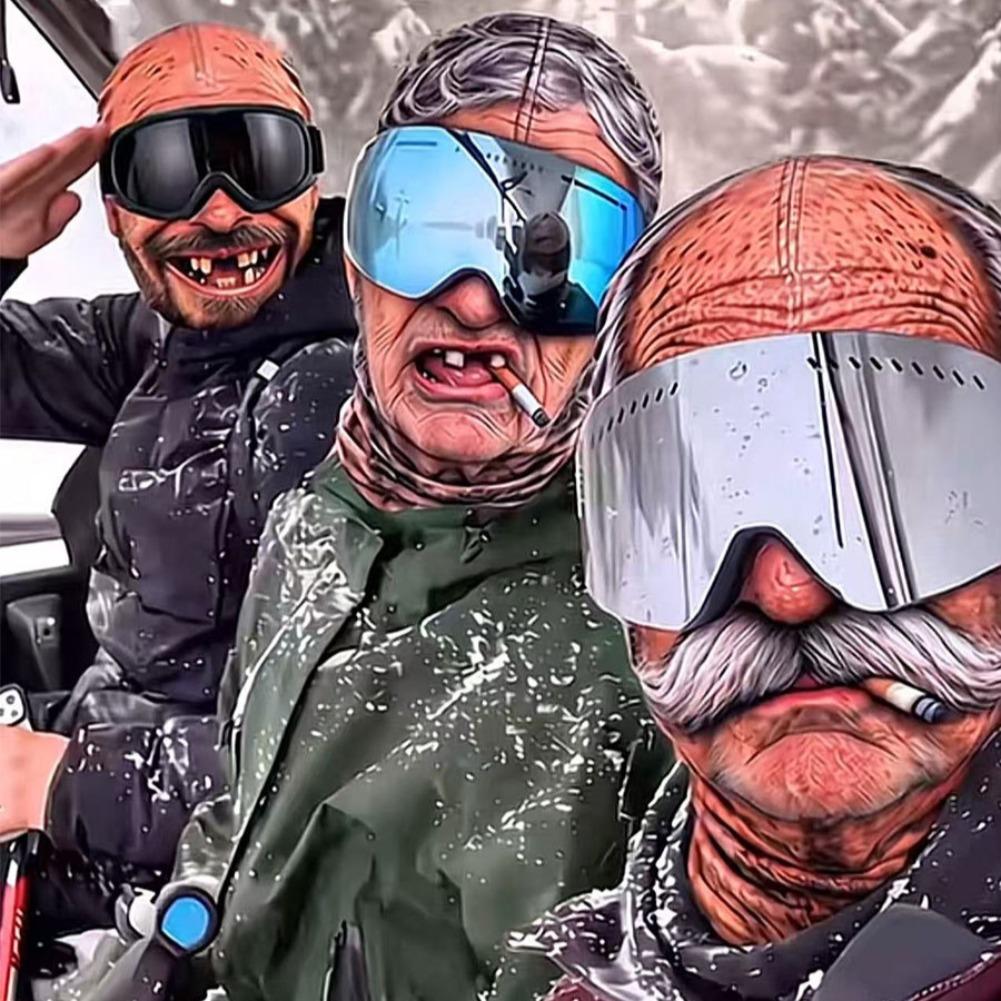 1pcs 3D Face Printed Old Man B - 3D Printing Mask review and price